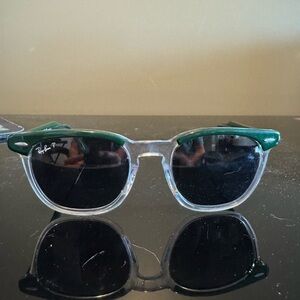 Ray-Ban Green and Clear Frame Sunglasses